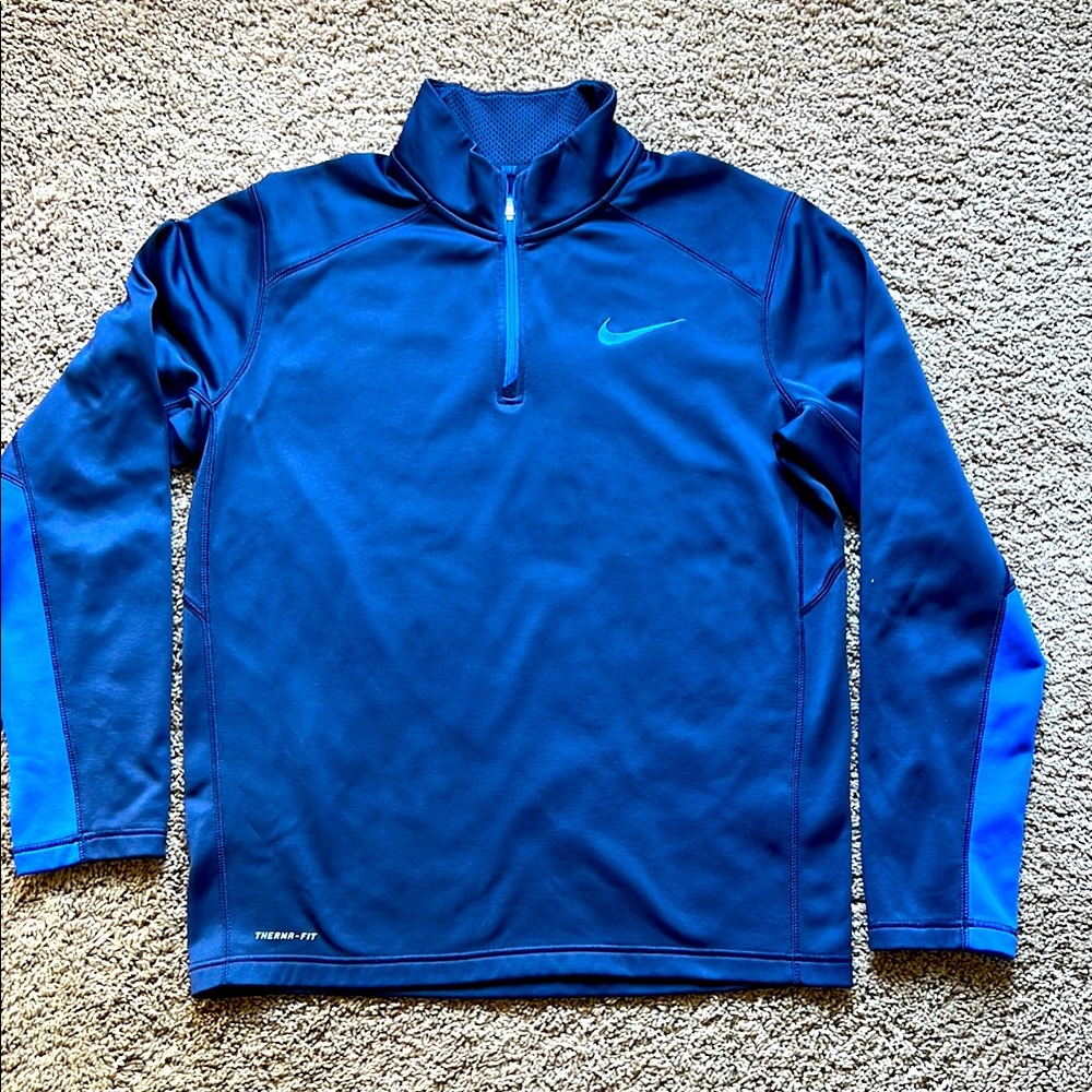 Men’s Nike Blue Half-Zip Pullover size Medium